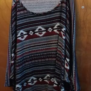 Women's Multicolor Patterned Top 26/28